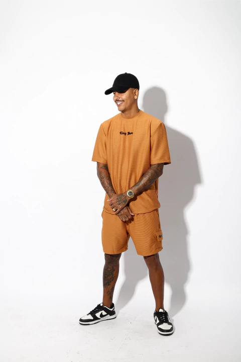 CONJUNTO TEXTURIZADO CARAMELO - comprar online