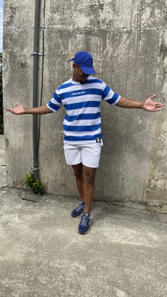 OVERSIZED LISTRADA AZUL - king slum