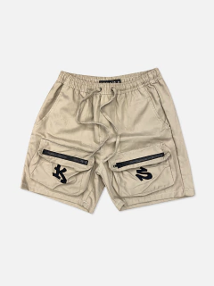 Bermuda 2 BOLSOS FRENTE BEGE - comprar online