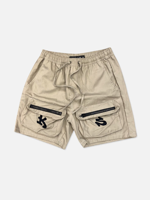 Bermuda 2 BOLSOS FRENTE BEGE - comprar online