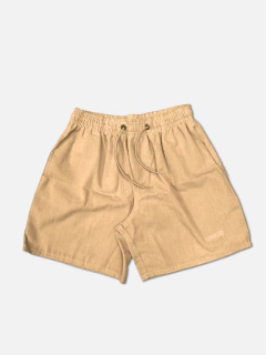 SHORT DE LINHO CARAMELO - comprar online