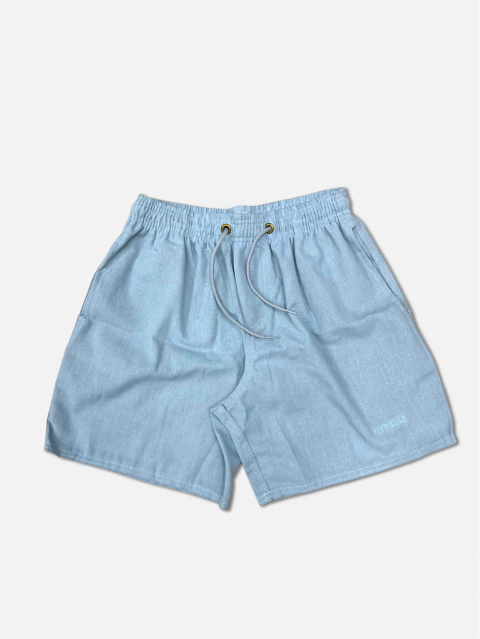 SHORT DE LINHO AZUL CLARO - comprar online