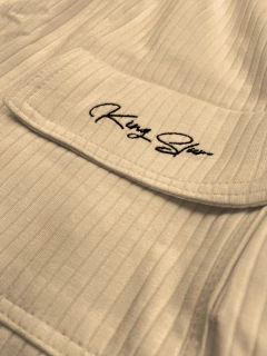 Conjunto Canelado Bege - comprar online