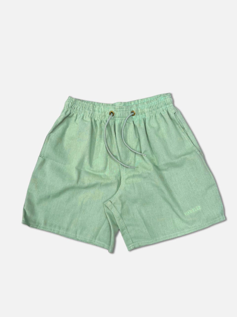 SHORT DE LINHO VERDE - comprar online