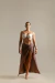 Saia twist marrom - comprar online