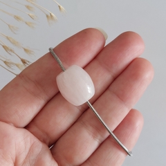 Colar de Quartzo Rosa - Oval na internet