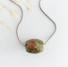 Colar de Pedra Unaquita - Oval