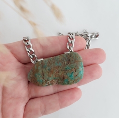 Colar de Pedra Amazonita Natural - Calma, Amor e Equilíbrio - comprar online