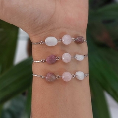 Pulseira Amor de Pedras Naturais