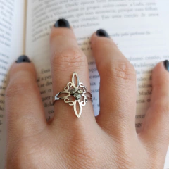 Anel Gipsy Prata Cheme Regulável - Pirita - comprar online