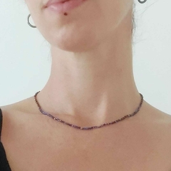 Colar Choker Lápis Lazúli 2mm - comprar online