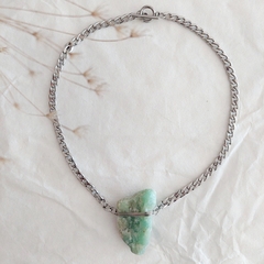 Colar Amazonita Bruta - Choker - comprar online