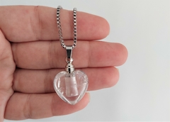 Colar Perfumeiro de Pedra Natural - Quartzo Cristal na internet