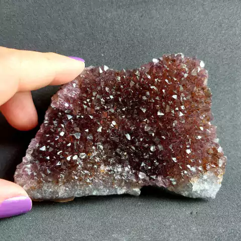 Drusa de Ametista M 177g - Espiritualidade, Transmutação e Proteção