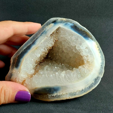 Geodo Ágata e Quartzo Cristal - Cura, Potencialização e Purificação