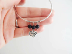 Pulseira Difusora Inox e Pedra Vulcânica na internet