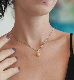 Pingente Jade Amarela Esfera - comprar online