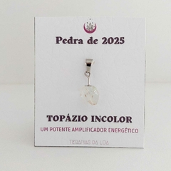 Pingente Topázio Incolor Bruto - Pedra de 2025 - comprar online