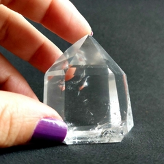 Ponta Quartzo Cristal Lapidada P Extra - Cura, Potencialização e Purificação - comprar online