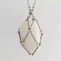 Pedras Roladas - Colar Redinha M - Terapias da Lua - Cristais Naturais | Acessórios Energéticos | Ervas e Aromas