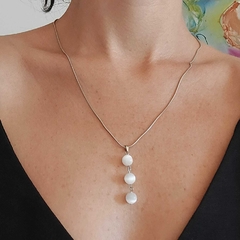 Pingente Selenita 3 Esferas - comprar online