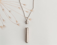 Colar Perfumeiro Tubo - Terapias da Lua - Cristais Naturais | Acessórios Energéticos | Ervas e Aromas