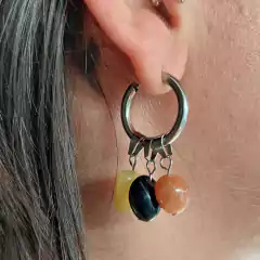 Brinco 7 chakras em pedras naturais - loja online