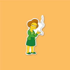 Sticker Edna Krabappel