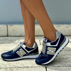 574 Azul N Plata