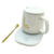 Taza con base calentadora automática