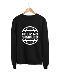 Moletom gola careca - Feliz No Simples - comprar online