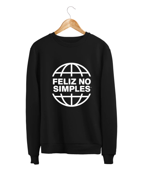 Moletom gola careca - Feliz No Simples - comprar online