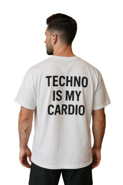 OVERSIZED e Camiseta - Techno Is My Cardio - comprar online
