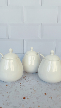 AZUCARERA DE PORCELANA CON CUCHARA - comprar online
