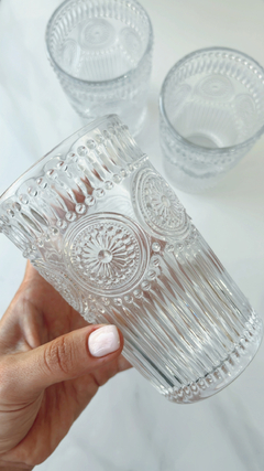 Vasos flower x 6 grandes 400 ml labrados importados - comprar online