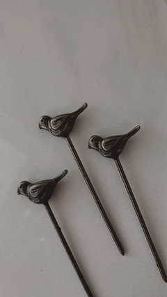 PINCHES X 6 PICADA pajaritos BRONCE