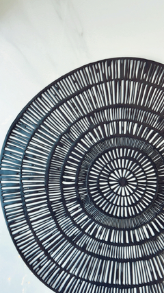 PLATO DE SITIO PVC GRIS GRAFITO - comprar online