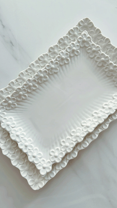 BANDEJA DE PORCELANA FLORES S 009 - comprar online