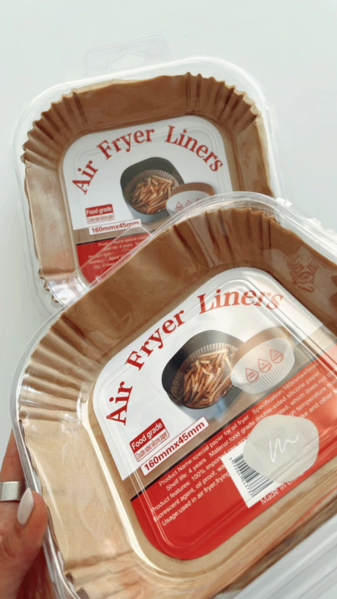 Molde Cuadrado Freidora de Aire x 50 u