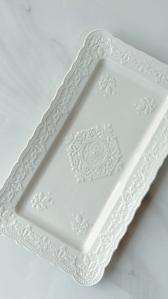 BANDEJA DE PORCELANA Rectangular L 006