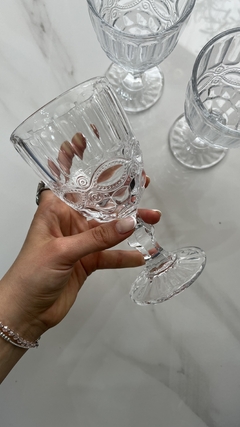 Copas de Vidrio Labrada transparentes x6 unidades -SIMPLE
