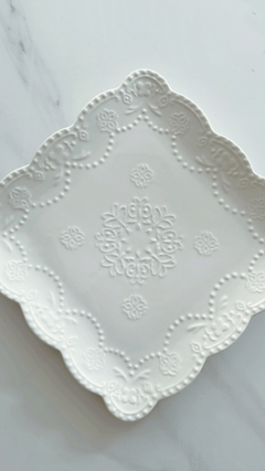 BANDEJA DE PORCELANA XL CUADRADA 000
