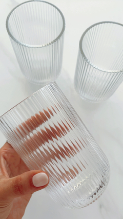 VASOS RAYA ALTOS X 6 UNIDADES