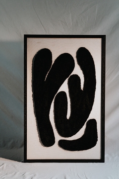 Cuadro tapiz mirko - negro 88x56 - comprar online