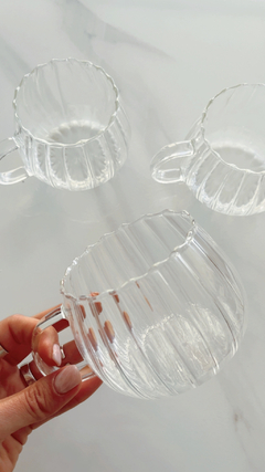 TAZA PIli DE VIDRIO CON ASA - comprar online