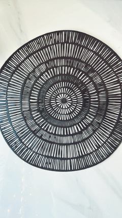 PLATO DE SITIO PVC GRIS GRAFITO