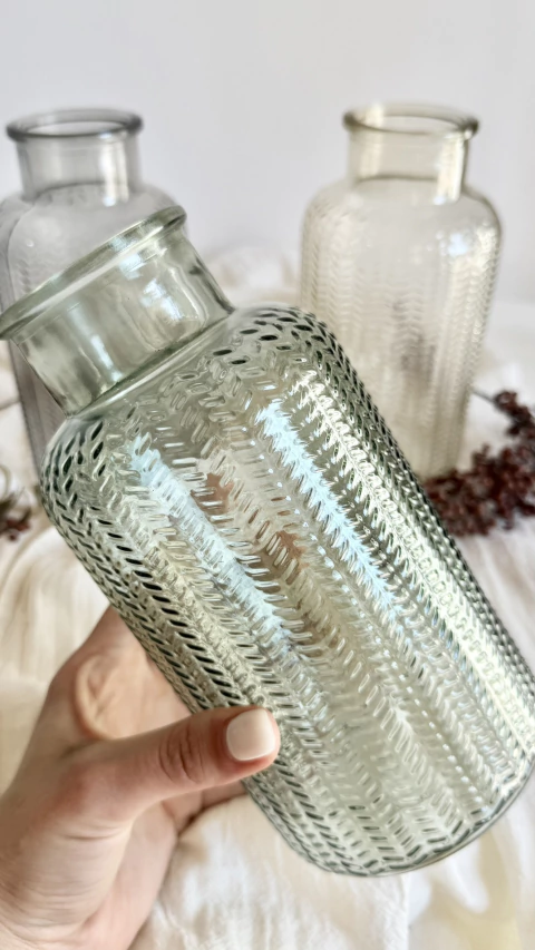 Florero de Vidrio espiga -Verde - comprar online