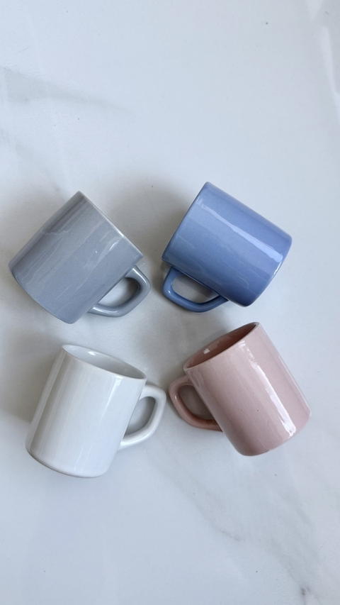 Set x 4 pocillos Emita 85 ml - celeste