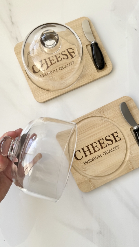 Tabla bamboo campana y utensilio - formaggio - comprar online