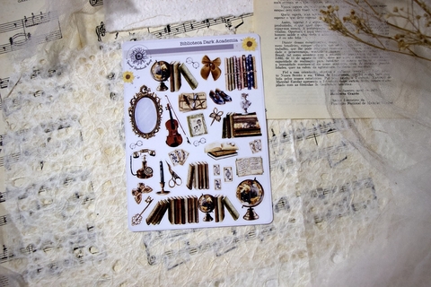 Cartela Biblioteca Dark Academia | Special Handmade Things - comprar online